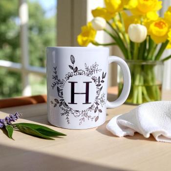 Keramiktasse Tasse Personalisiert mit einem Buchstaben Kaffeebecher Namenstasse - Artikel-Nr. 1100011